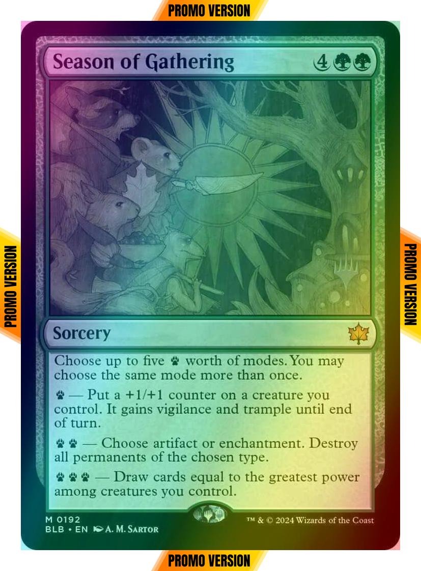 Season of Gathering [192p] [Promo Pack] [Bloomburrow: Promos] [Foil]