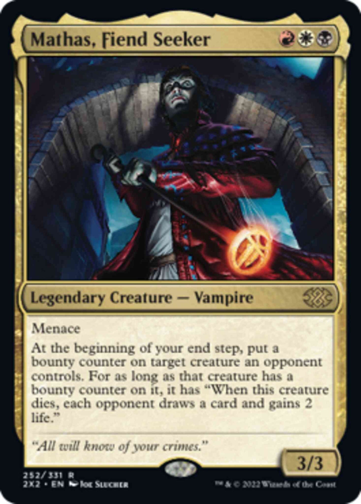Mathas, Fiend Seeker [252] [Double Masters 2022] [Non-Foil]