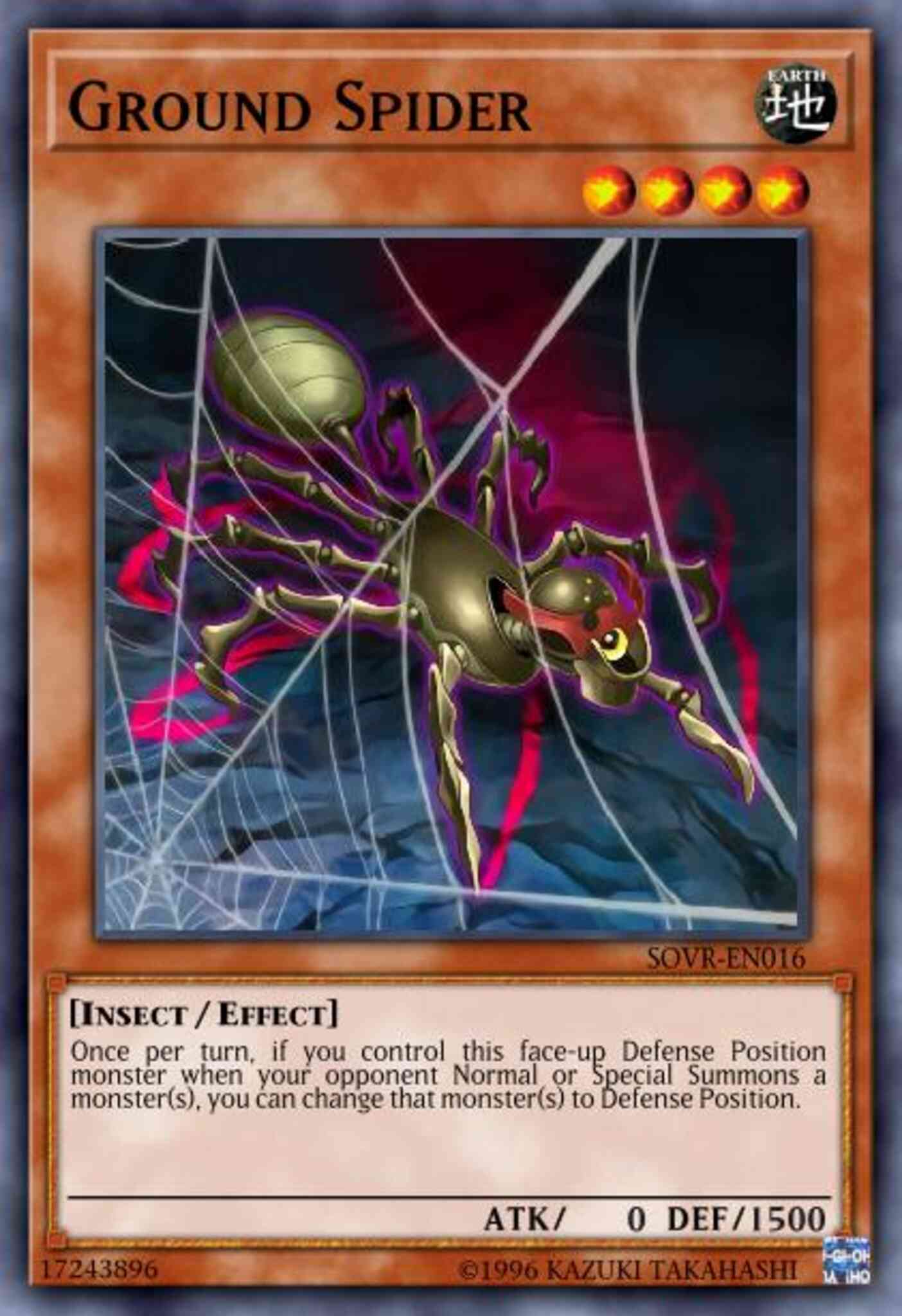 Ground Spider - SOVR-EN016 - Common - 1st Edition
