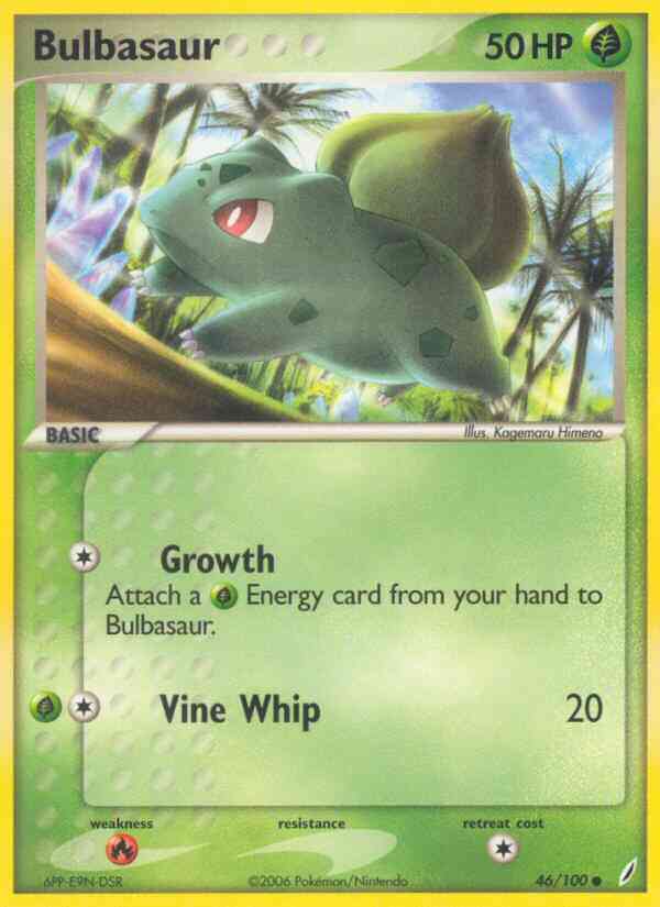 Bulbasaur - 46/100 - Common [ex14-46] [Reverse Holo]
