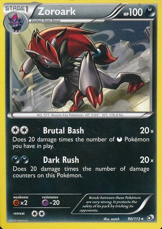 Zoroark - Battle Arena Deck - 90/113 - Rare [bw11-90] [Non-Holo]