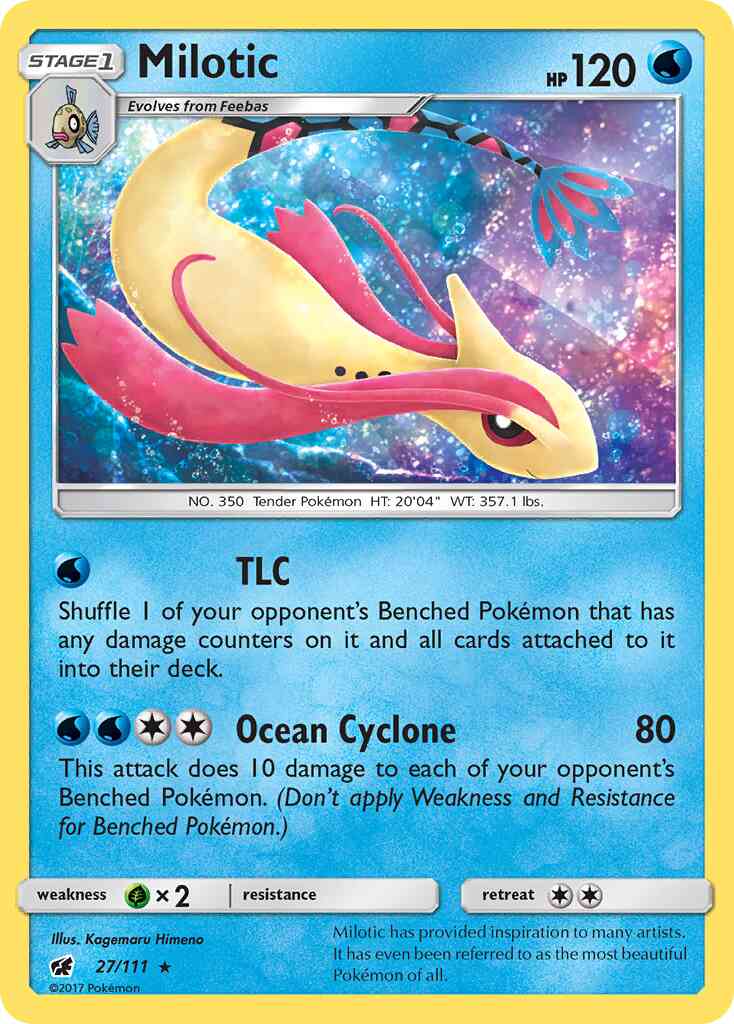 Milotic - 27/111 - Rare Holo [sm4-27] [Holo]