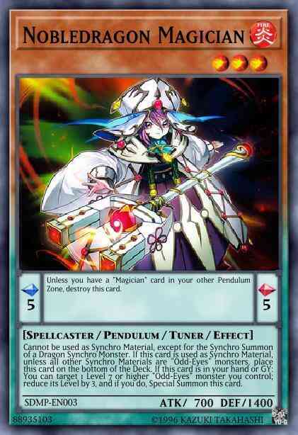 Nobledragon Magician - SDMP-EN003 - Super Rare - 1st Edition