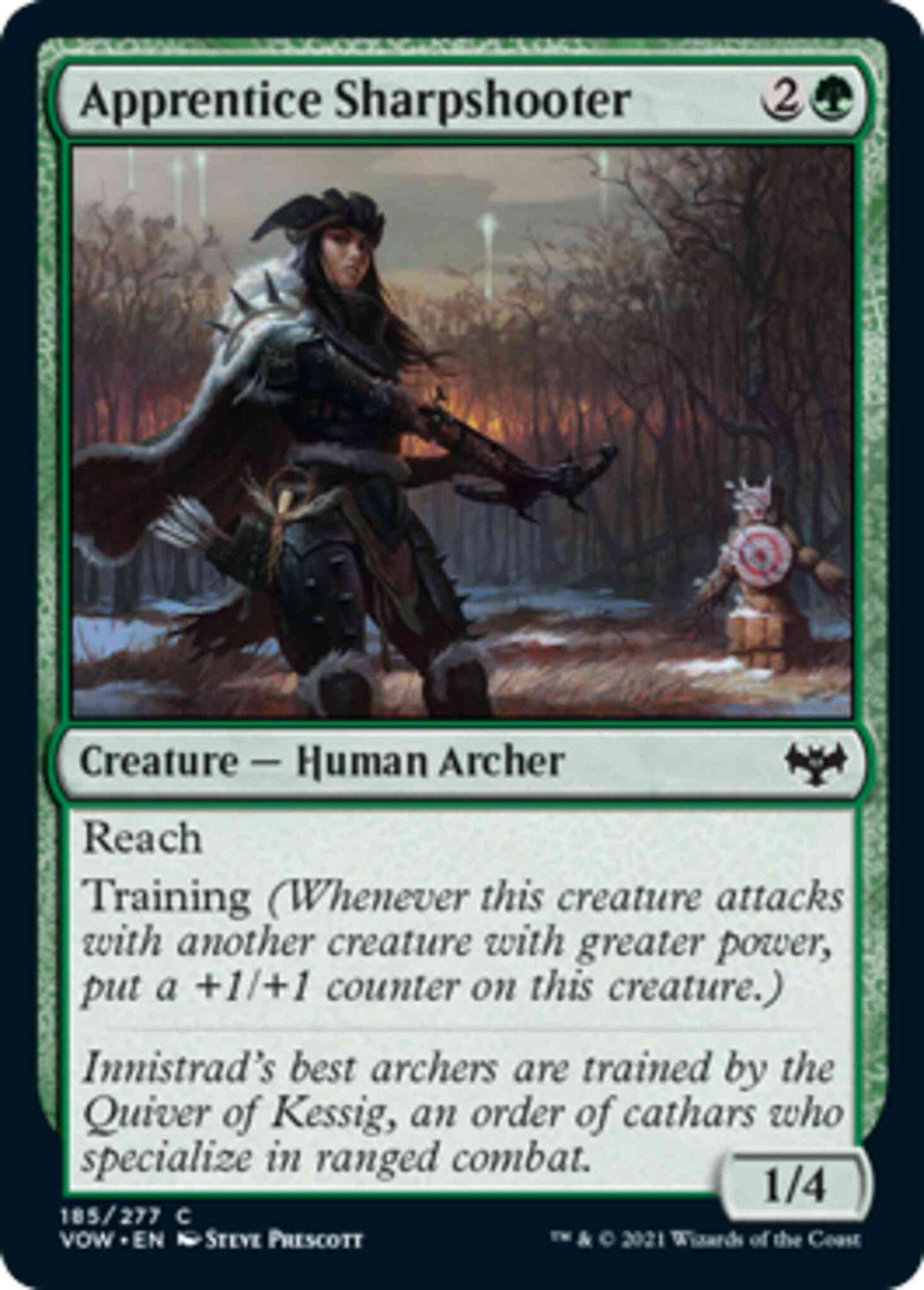 Apprentice Sharpshooter [185] [Innistrad: Crimson Vow] [Non-Foil]
