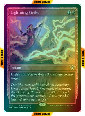 Lightning Strike [433] [Dark Frame Promo Pack] [Dominaria United] [Foil]
