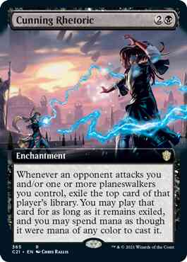 Cunning Rhetoric [365] [Extended Art] [Commander 2021] [Non-Foil]