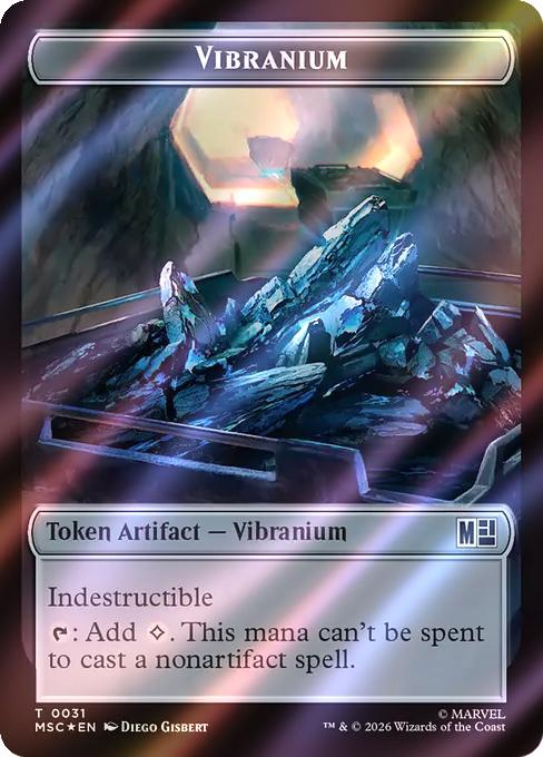 The Monarch Token (16) // Vibranium Token (31) [Marvel Super Heroes: Commander: Tokens] [Surge Foil]