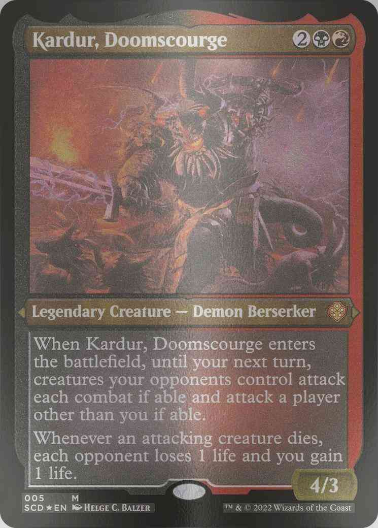 Kardur, Doomscourge [5] [Starter Commander Decks] [Etched Foil]