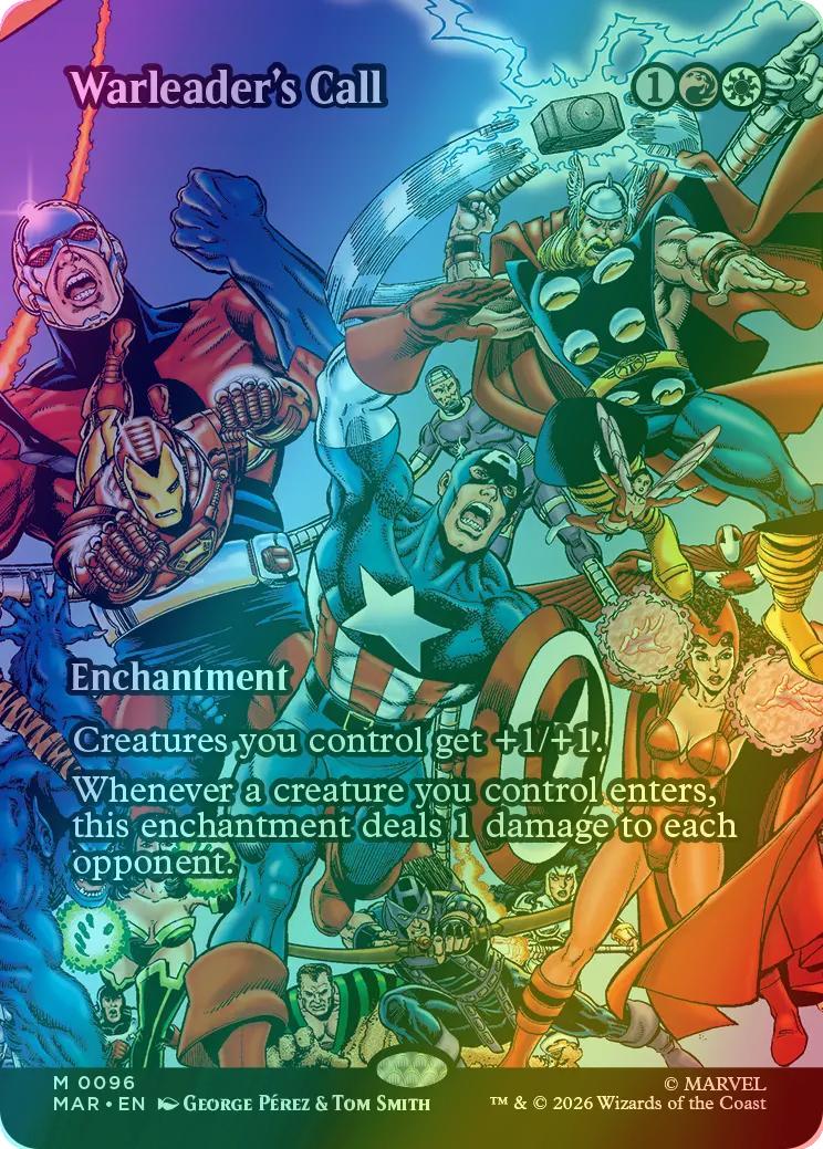 Warleader's Call [96] [Borderless] [Source Material] [Marvel Universe] [Foil]