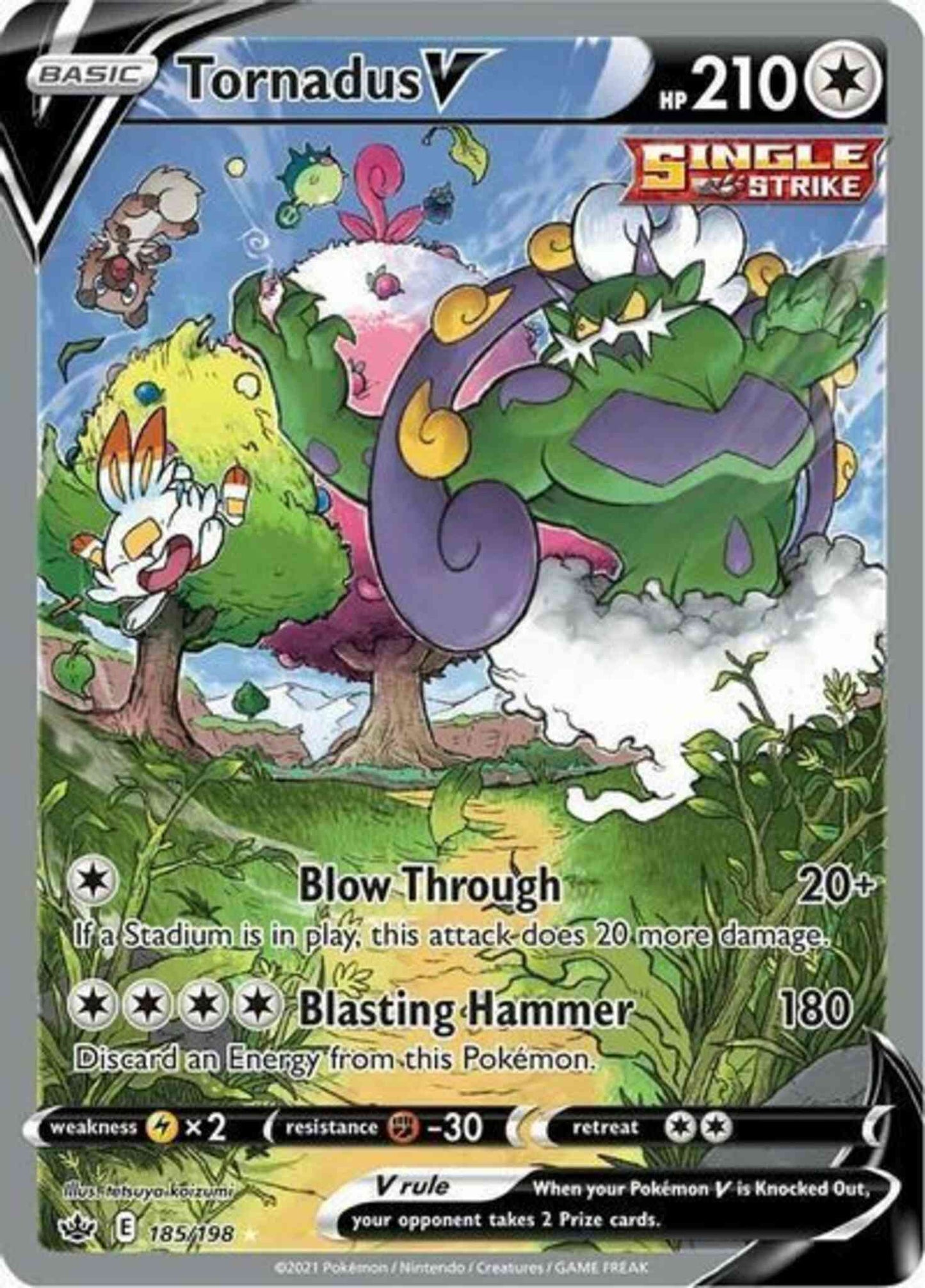 Tornadus V - 185/198 - Rare Ultra [swsh6-185] [Ultra]