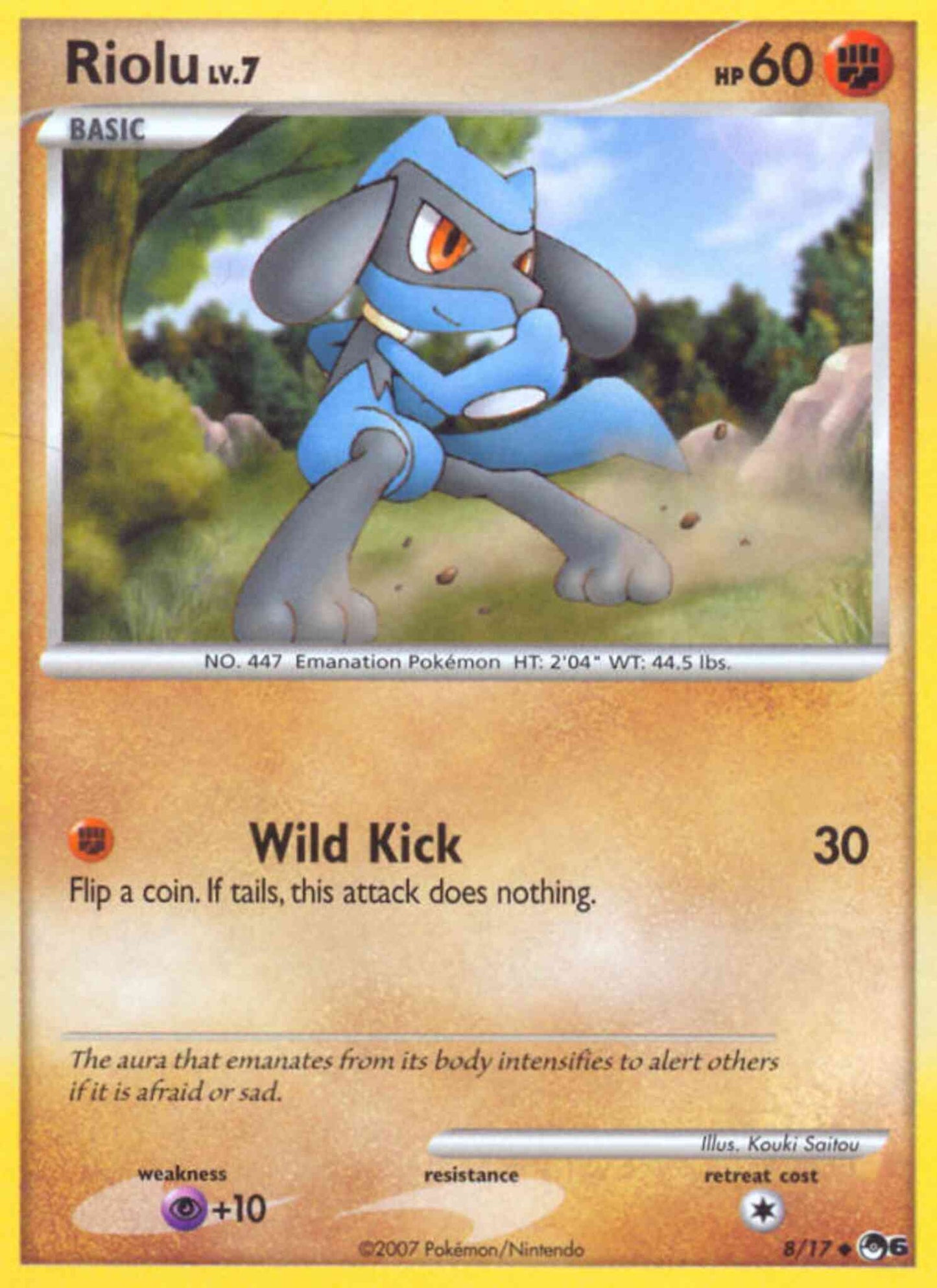 Riolu - 8/17 - Uncommon [pop6-8] [Holo]