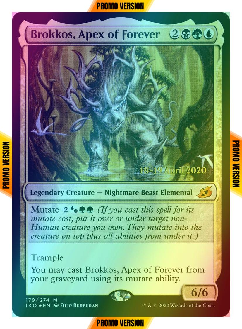 Brokkos, Apex of Forever [Prerelease] [179s] [Ikoria: Lair of Behemoths Promos] [Foil]