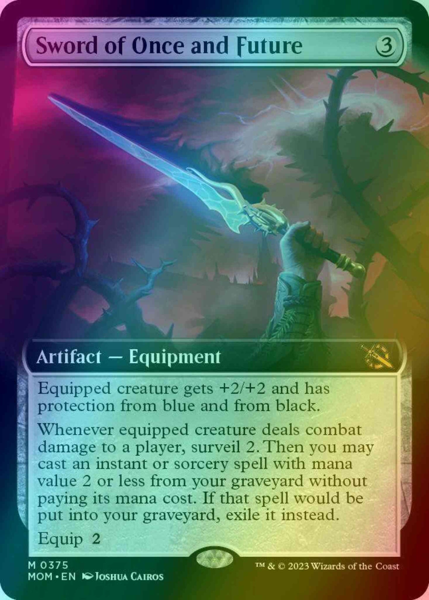 Sword of Once and Future [375] [Extended Art] [March of the Machine] [Foil]