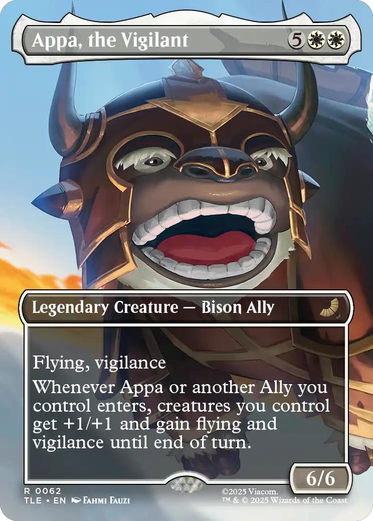 Appa, the Vigilant [62] [Borderless] [Scene] [Avatar: The Last Airbender Eternal] [Non-Foil]