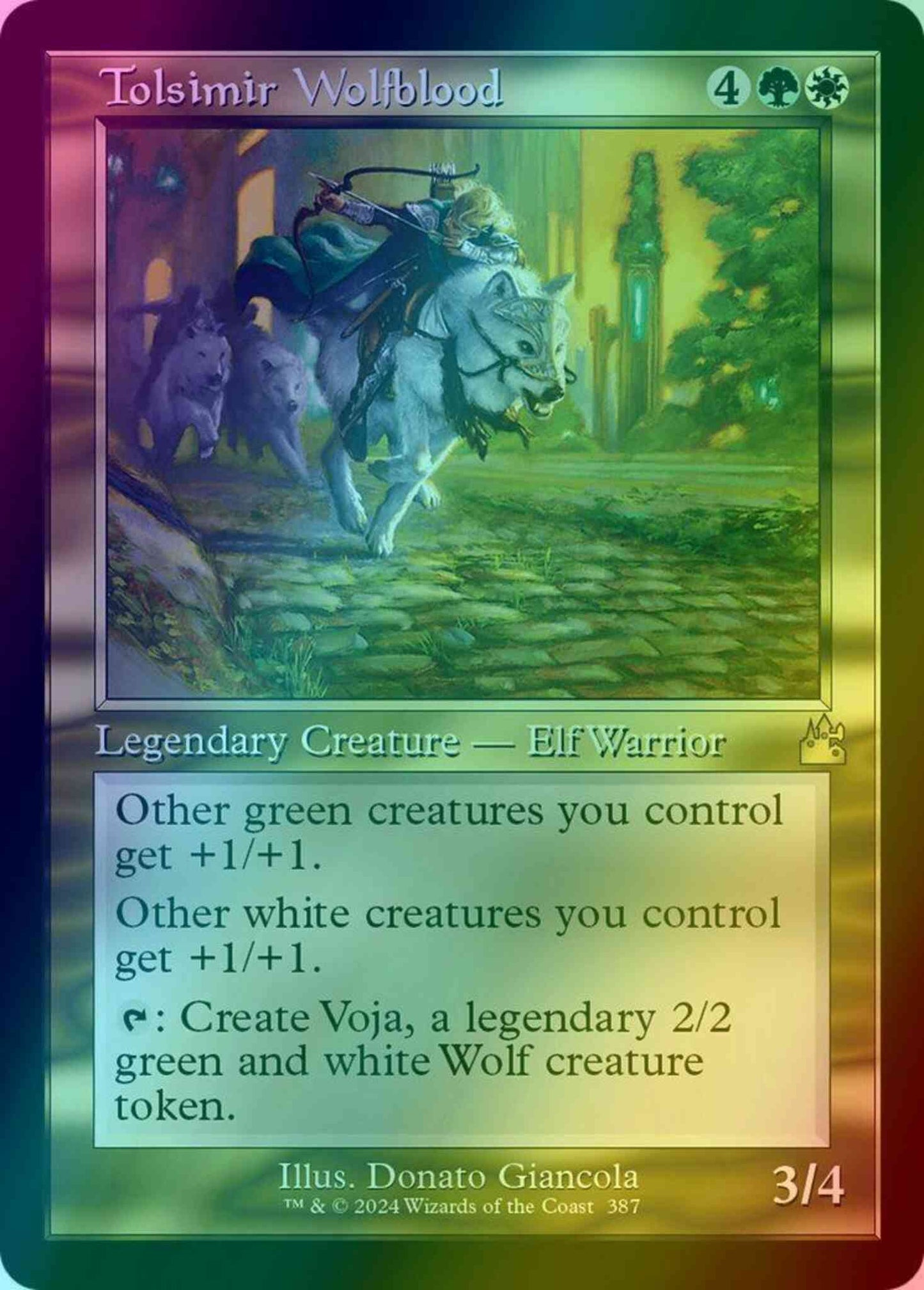 Tolsimir Wolfblood [387] [Retro Frame] [Ravnica Remastered] [Foil]