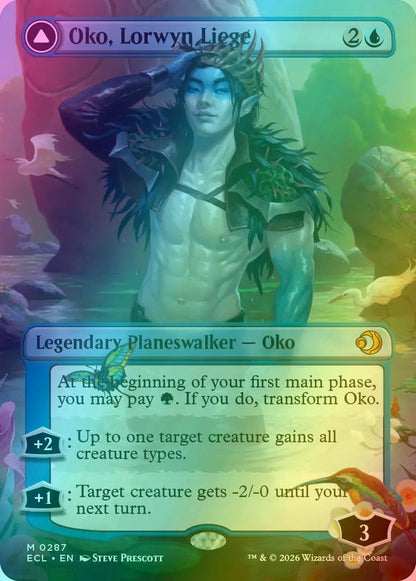 Oko, Lorwyn Liege // Oko, Shadowmoor Scion [287] [Borderless] [Lorwyn Eclipsed] [Foil]