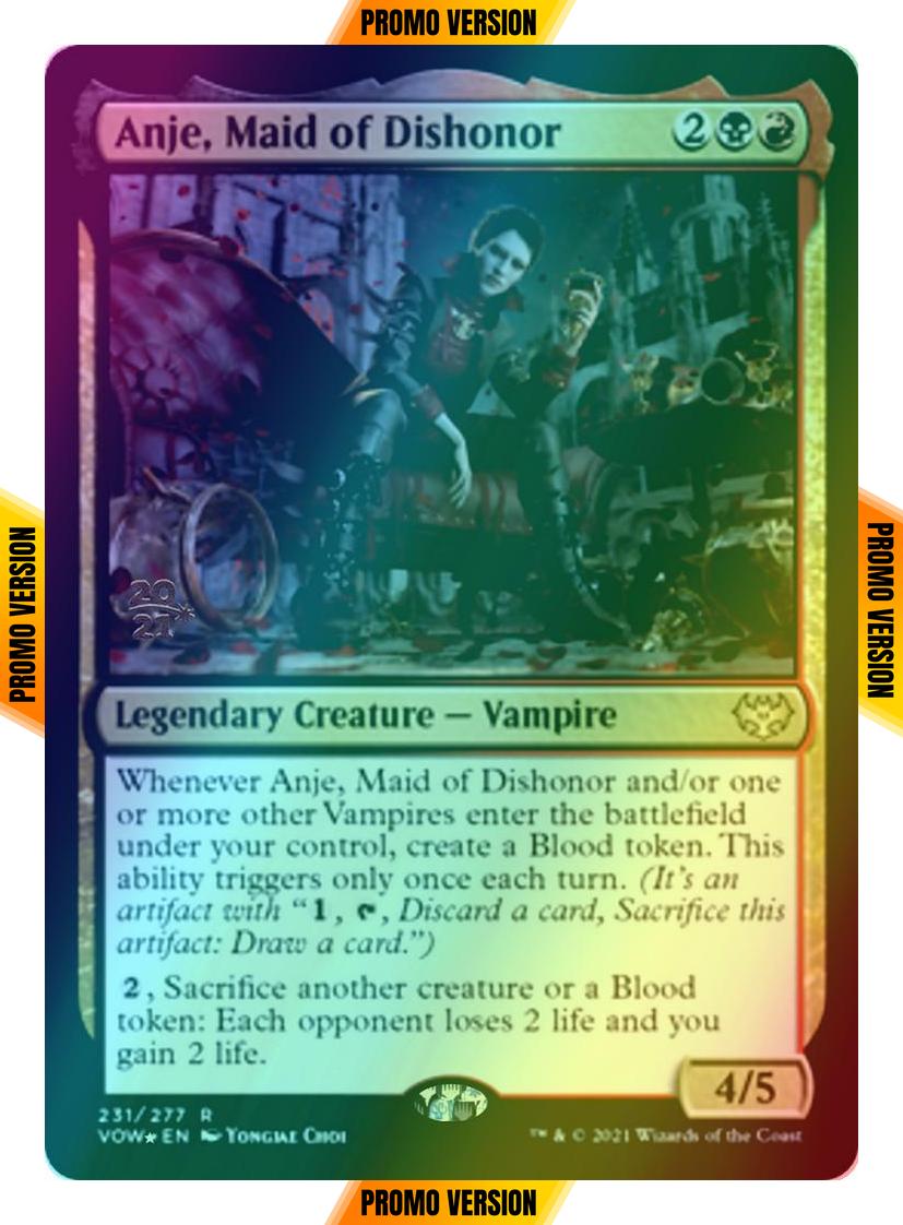 Anje, Maid of Dishonor [Prerelease] [231s] [Innistrad: Crimson Vow: Promos] [Foil]