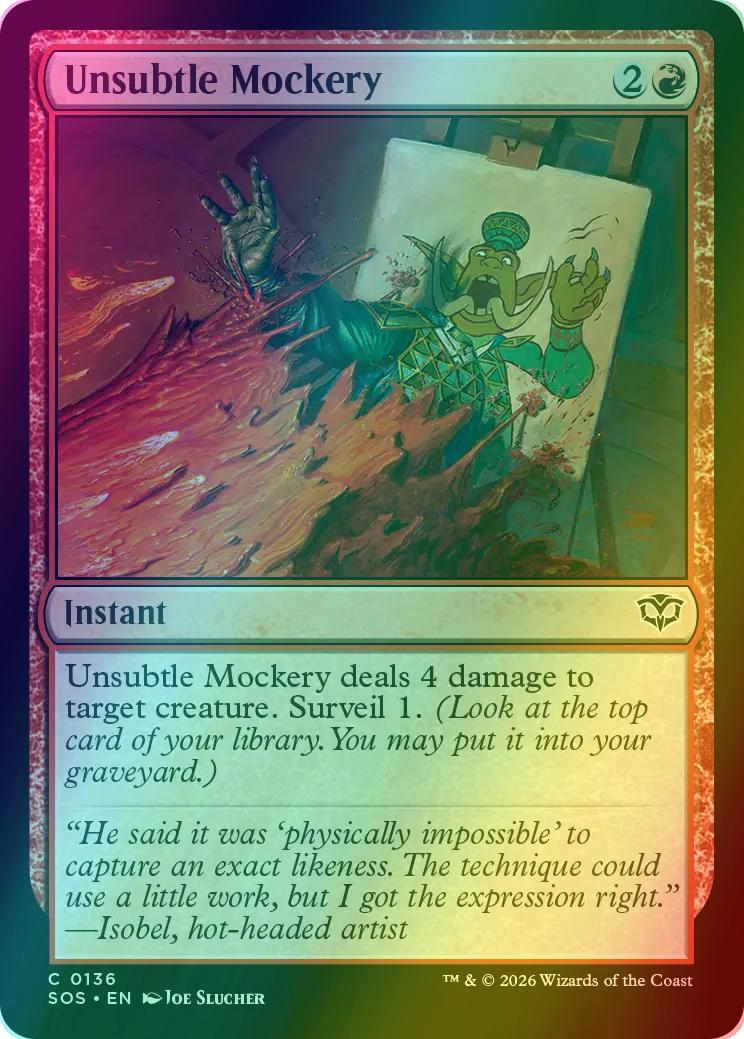Unsubtle Mockery [136] [Secrets of Strixhaven] [Foil]