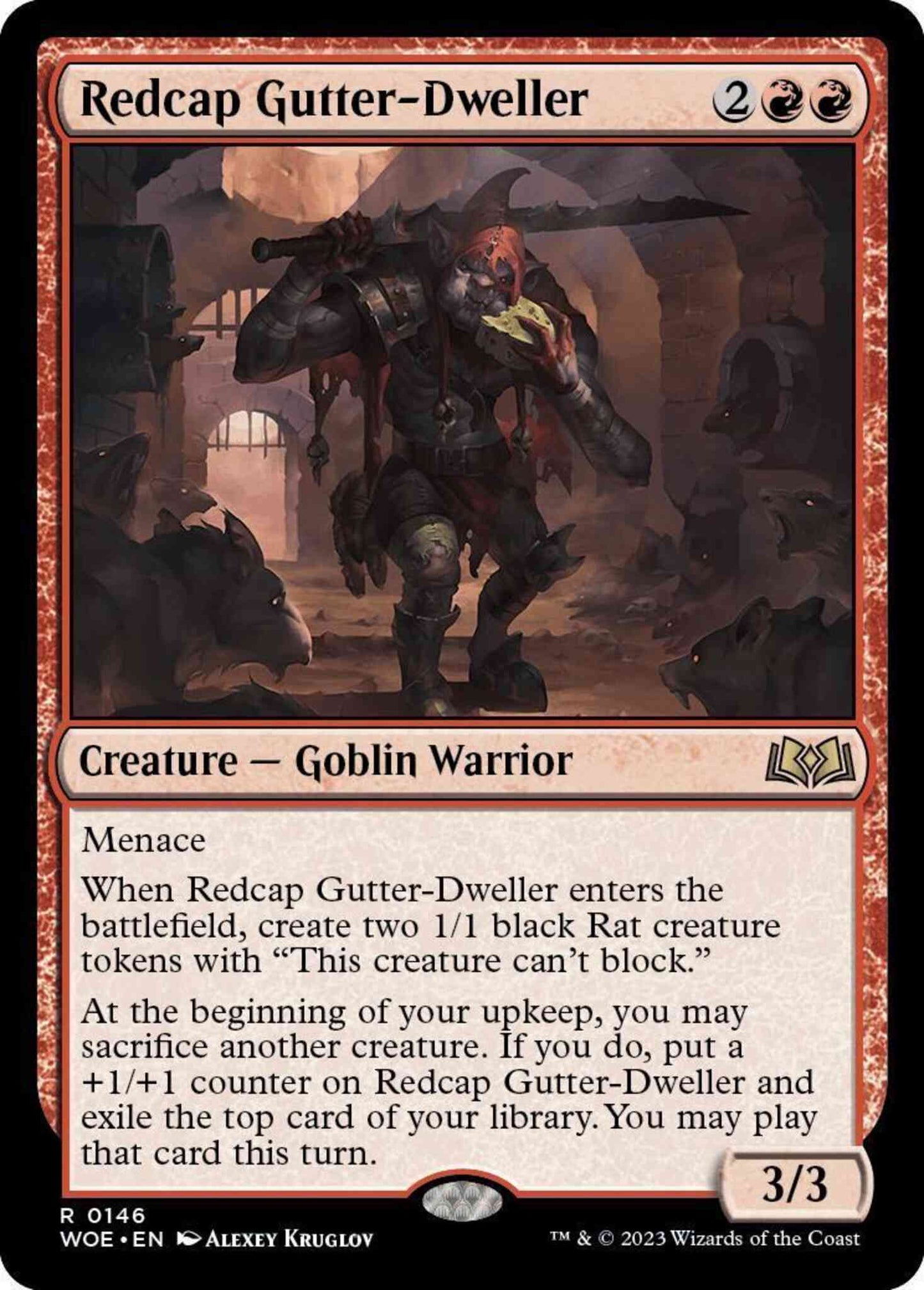 Redcap Gutter-Dweller [146] [Wilds of Eldraine] [Non-Foil]