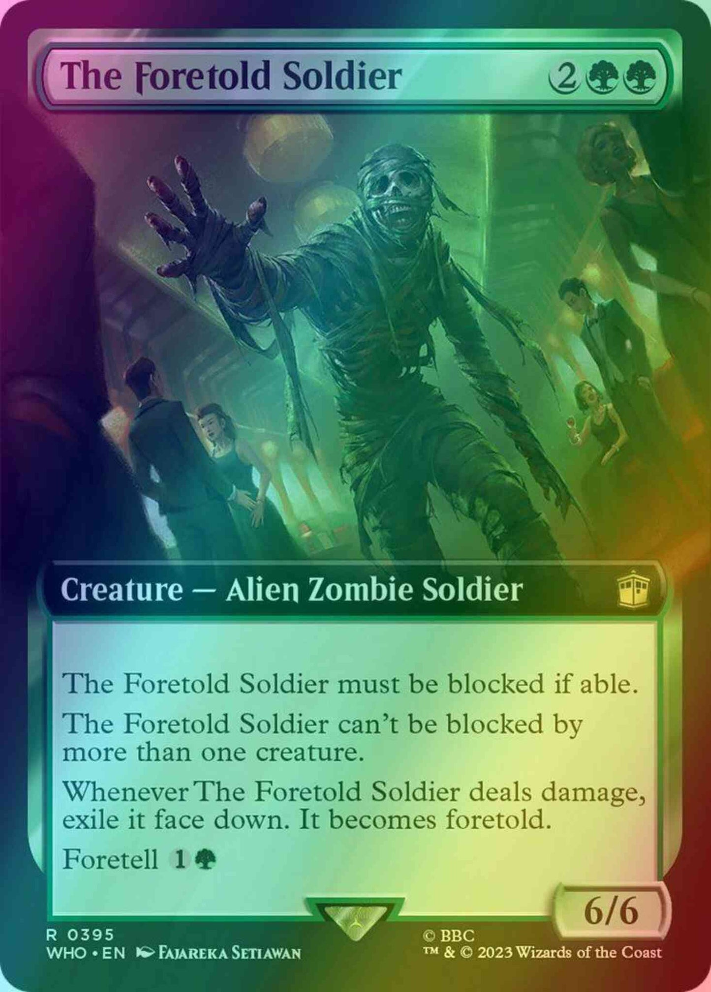 The Foretold Soldier [395] [Extended Art] [Universes Beyond: Doctor Who] [Foil]