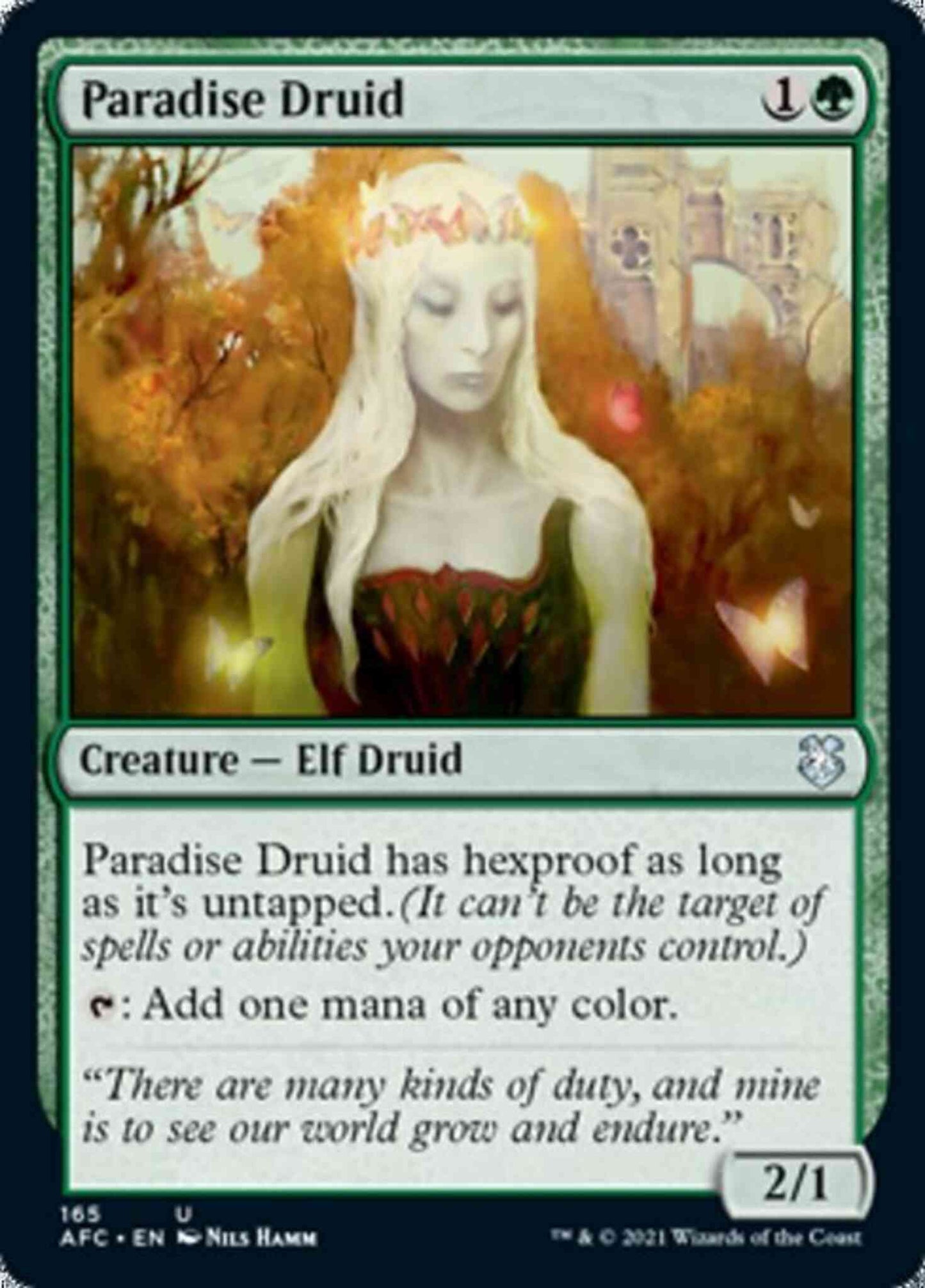 Paradise Druid [165] [Adventures in the Forgotten Realms Commander] [Non-Foil]
