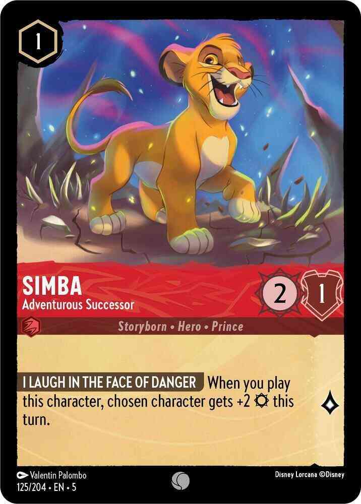 Simba - Adventurous Successor - 125/204 [Shimmering Skies] [Non-Foil]