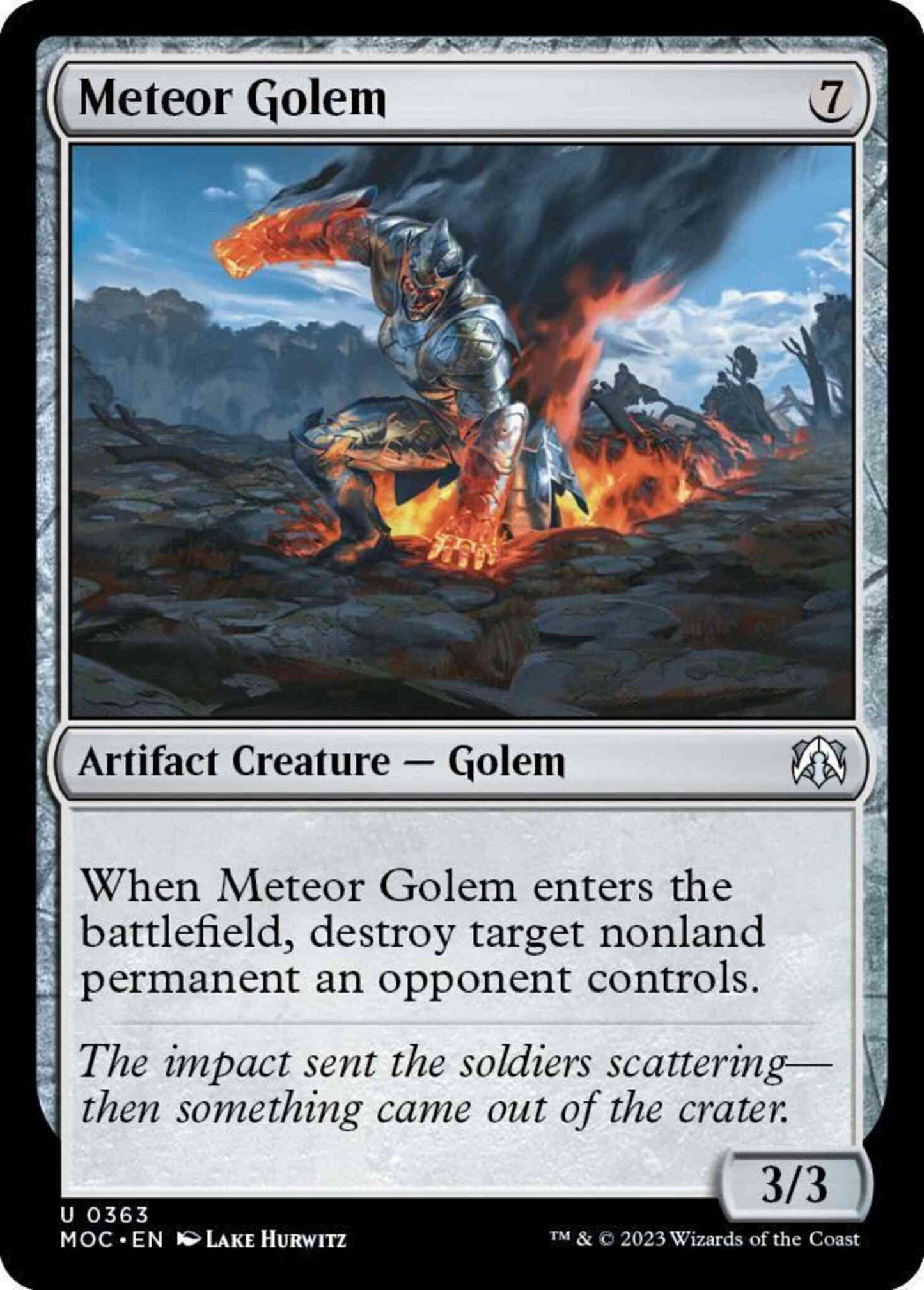 Meteor Golem [363] [March of the Machine: Commander] [Non-Foil]