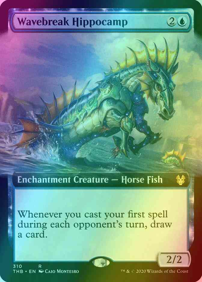 Wavebreak Hippocamp [310] [Extended Art] [Theros Beyond Death] [Foil]