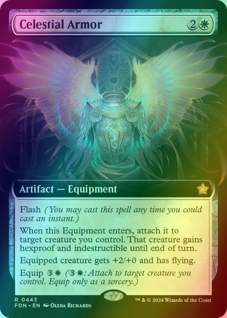 Celestial Armor [443] [Extended Art] [Foundations] [Foil]