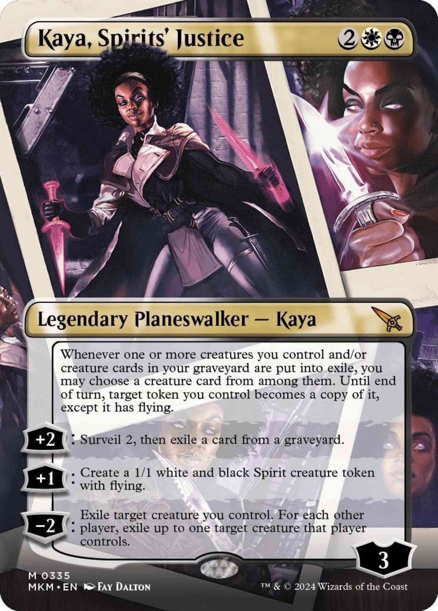 Kaya, Spirits' Justice [335] [Borderless] [Murders at Karlov Manor] [Non-Foil]