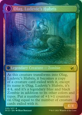 Ludevic, Necrogenius // Olag, Ludevic's Hubris [233] [Innistrad: Midnight Hunt] [Foil]