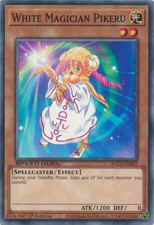 White Magician Pikeru - SGX2-ENE02 - Common - 1st Edition