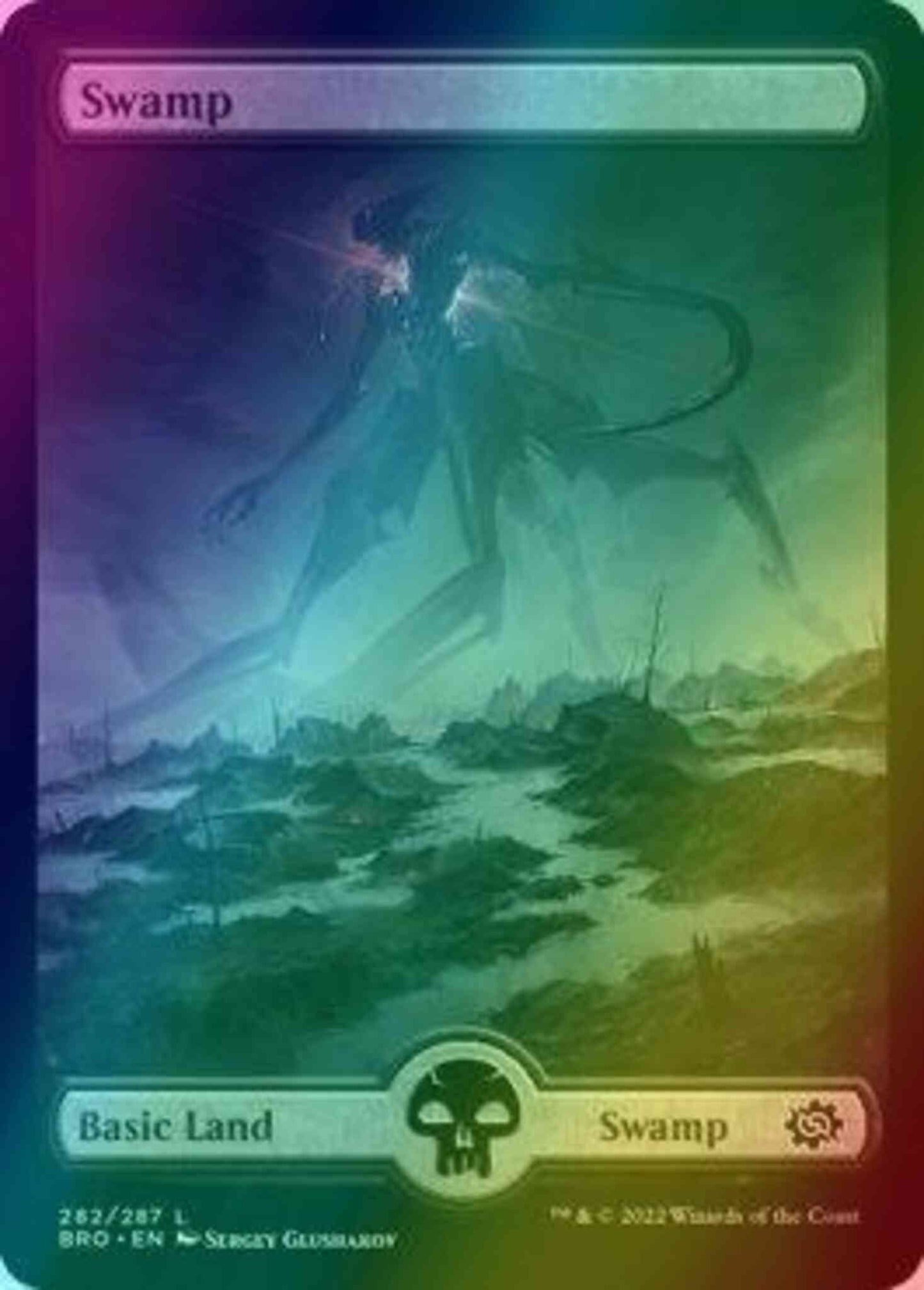 Swamp [282] [Full Art] [The Brothers' War] [Foil]