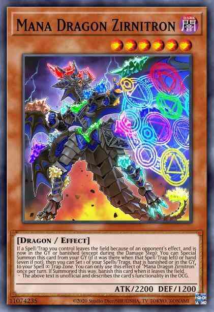 Mana Dragon Zirnitron - CYHO-EN021 - Super Rare - Unlimited