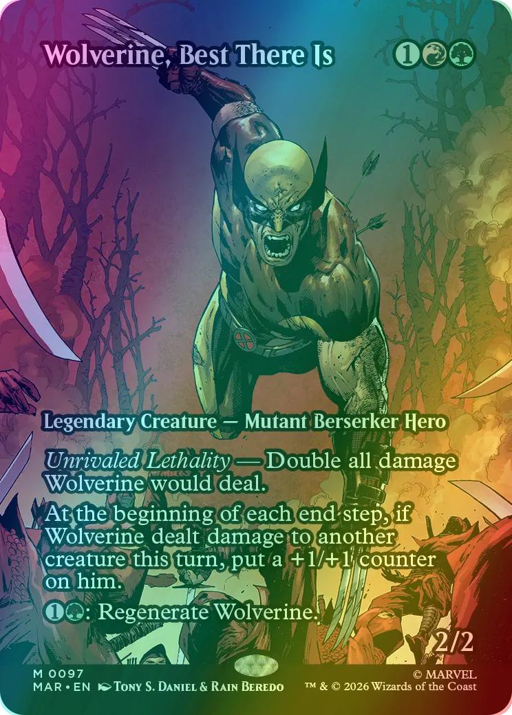 Wolverine, Best There Is [97] [Borderless] [Source Material] [Marvel Universe] [Foil]