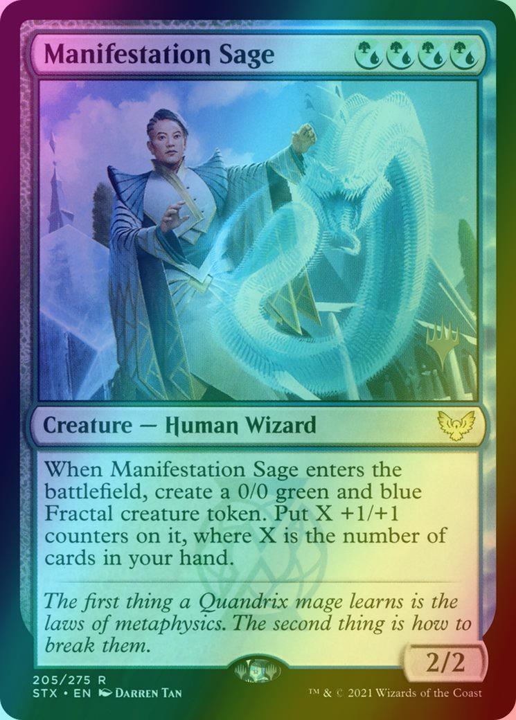 Manifestation Sage [Promo Pack] [205p] [Strixhaven: School of Mages Promos] [Foil]