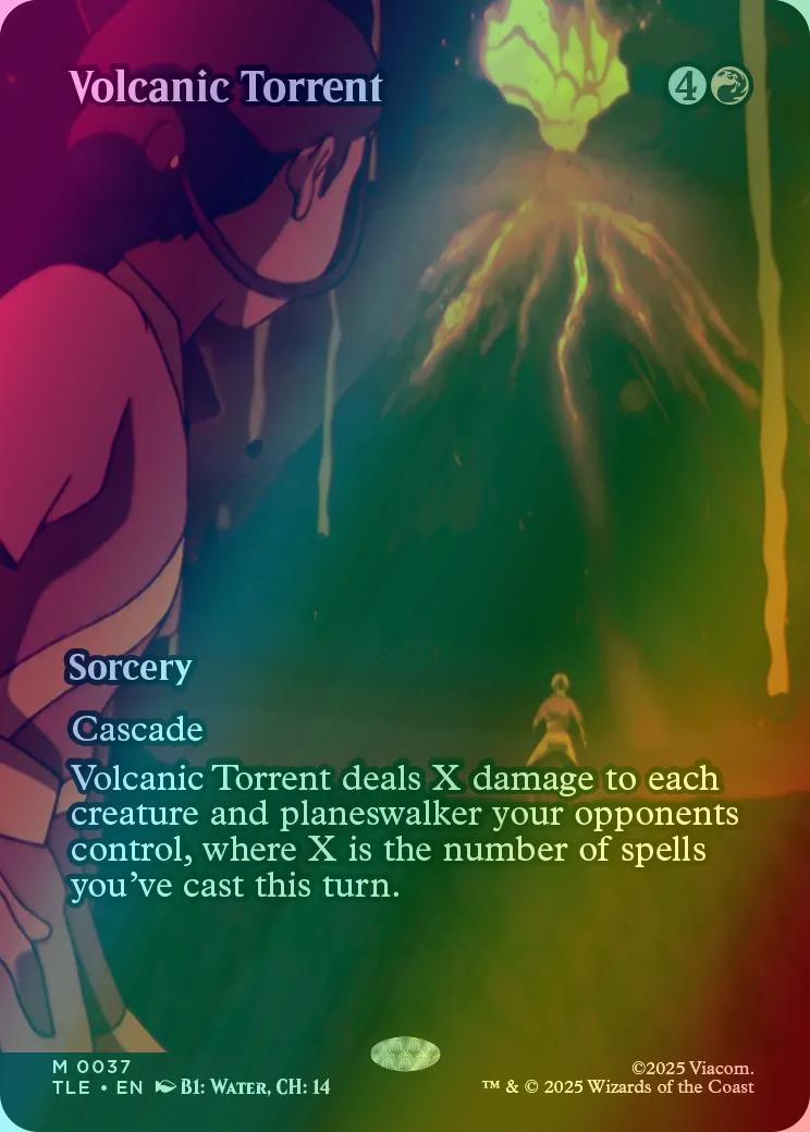 Volcanic Torrent [37] [Borderless] [Source Material] [Avatar: The Last Airbender Eternal] [Foil]
