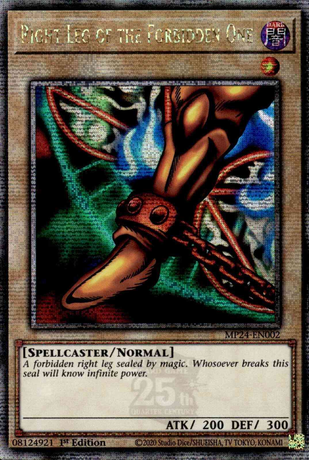 Right Leg of the Forbidden One - MP24-EN002 - Quarter Century Secret Rare - 1st Edition