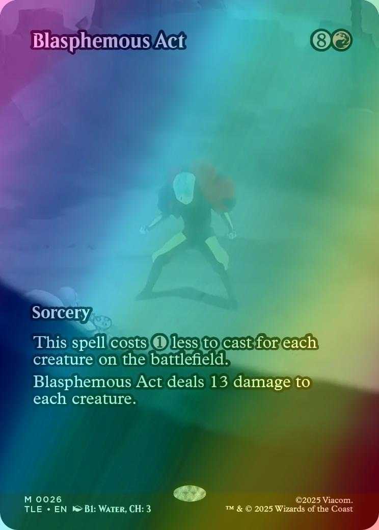 Blasphemous Act [26] [Borderless] [Source Material] [Avatar: The Last Airbender Eternal] [Foil]