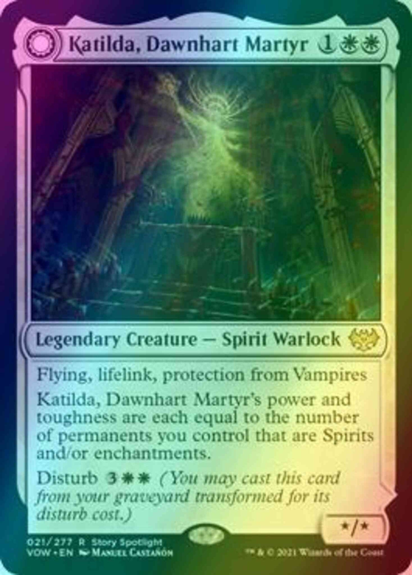 Katilda, Dawnhart Martyr // Katilda's Rising Dawn [21] [Innistrad: Crimson Vow] [Foil]