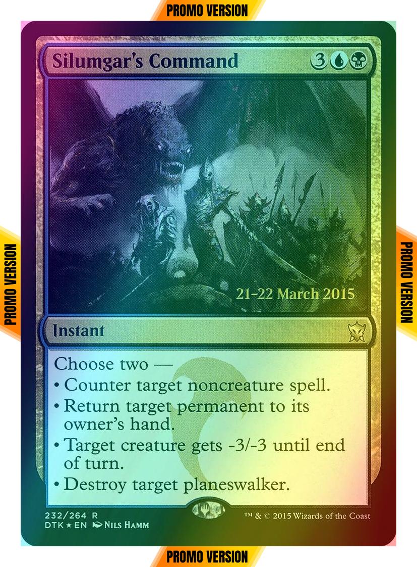 Silumgar's Command [232s] [Dragons of Tarkir Promos] [Foil]