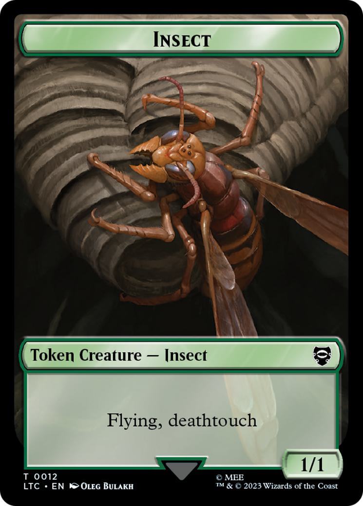 Elf Warrior Token (11) // Insect Token (12) [The Lord of the Rings: Tales of Middle-earth: Commander: Tokens] [Non-Foil]