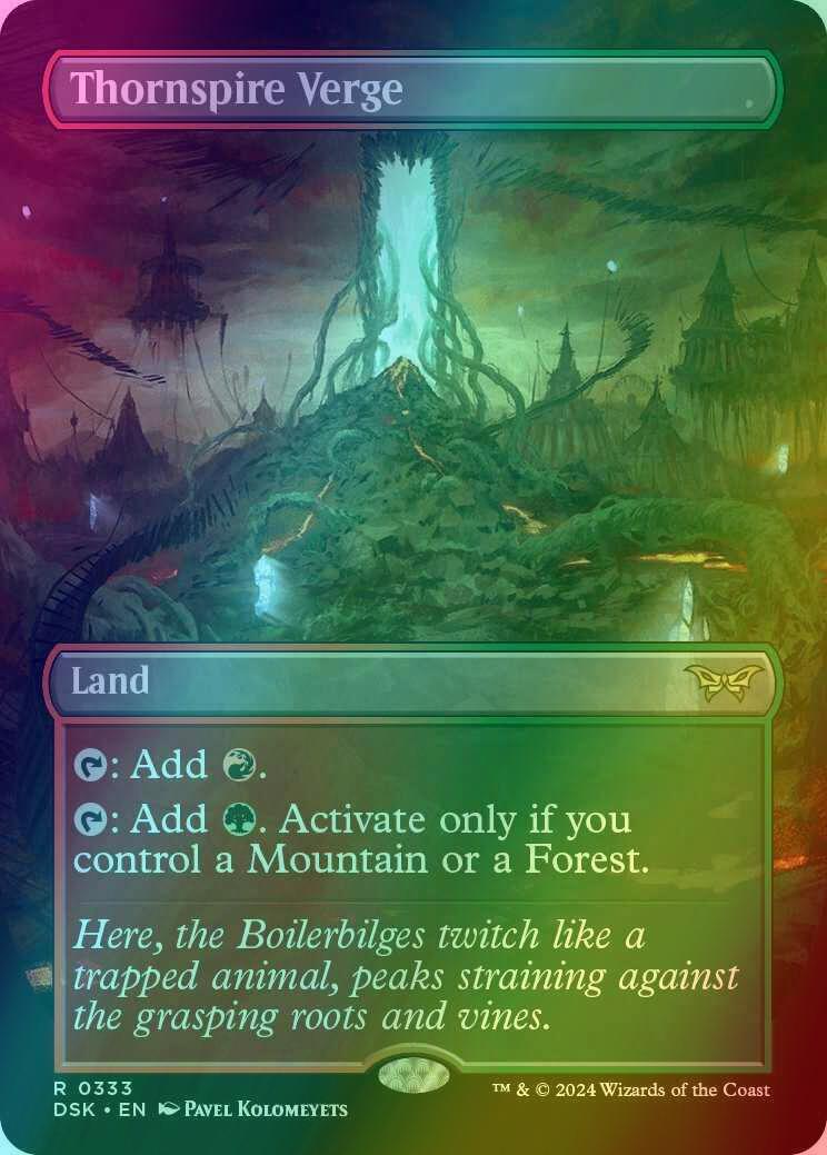 Thornspire Verge [333] [Borderless] [Duskmourn: House of Horror] [Foil]