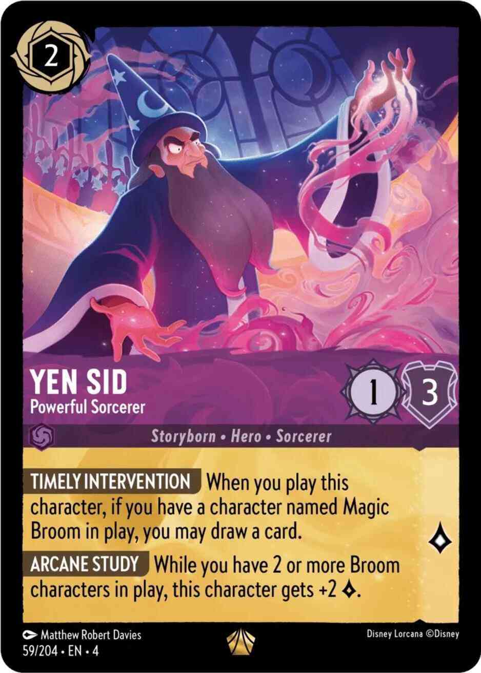 Yen Sid - Powerful Sorcerer - 59/204 [Ursula's Return] [Cold Foil]