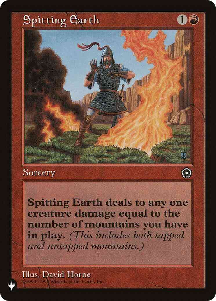 Spitting Earth [P02-116] [The List] [Non-Foil]