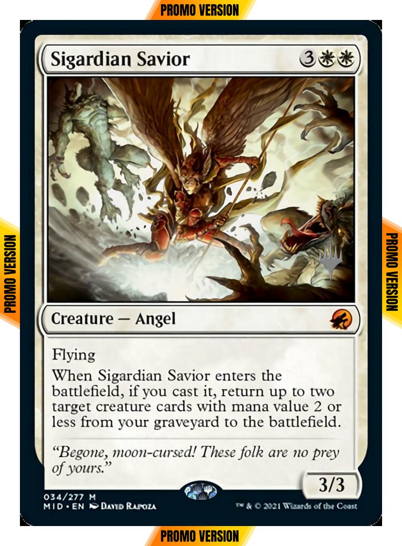 Sigardian Savior [Promo Pack] [34p] [Innistrad: Midnight Hunt Promos] [Non-Foil]