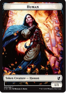 Drake Token (08) // Human Token (03) [Commander 2019 Tokens] [Non-Foil]