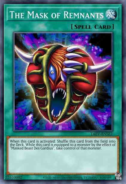The Mask of Remnants - TAEV-ENSE2 - Super Rare - Limited