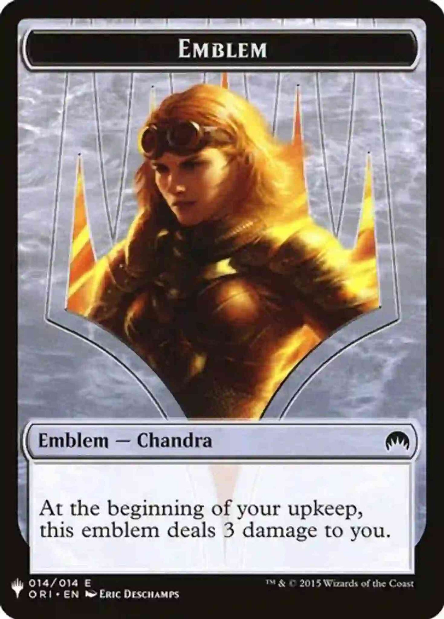Chandra, Roaring Flame Emblem (14) // Plant Token (06) [TORI-14] [ORI/XLN Set Symbol] [The List] [Non-Foil]