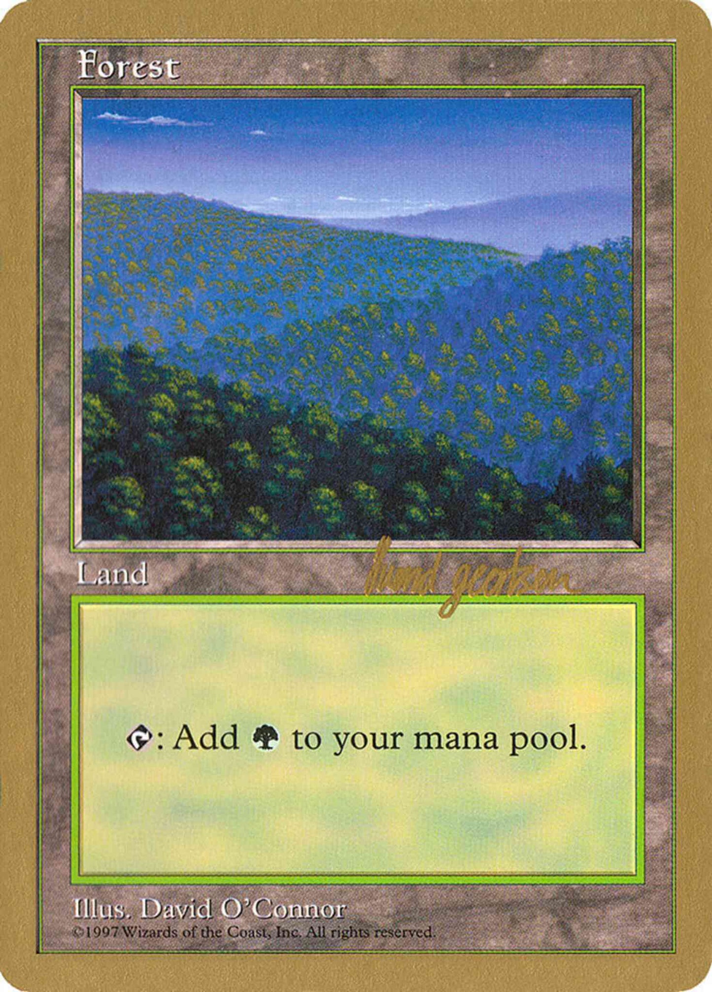 Forest [sg447] [Blue Background] [World Championship Decks 1997] [Non-Foil]